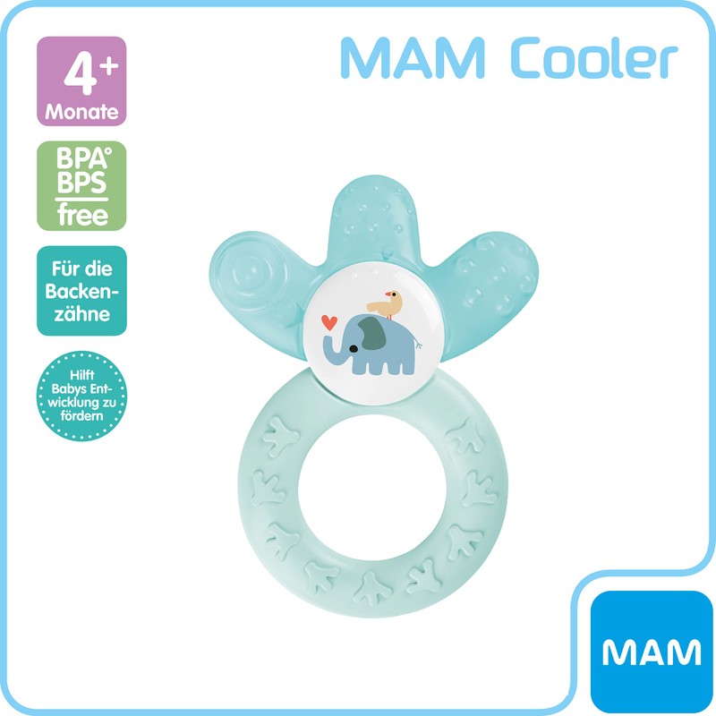 MAM Cool Teething Ring for Babies Promotes Vision and Motor