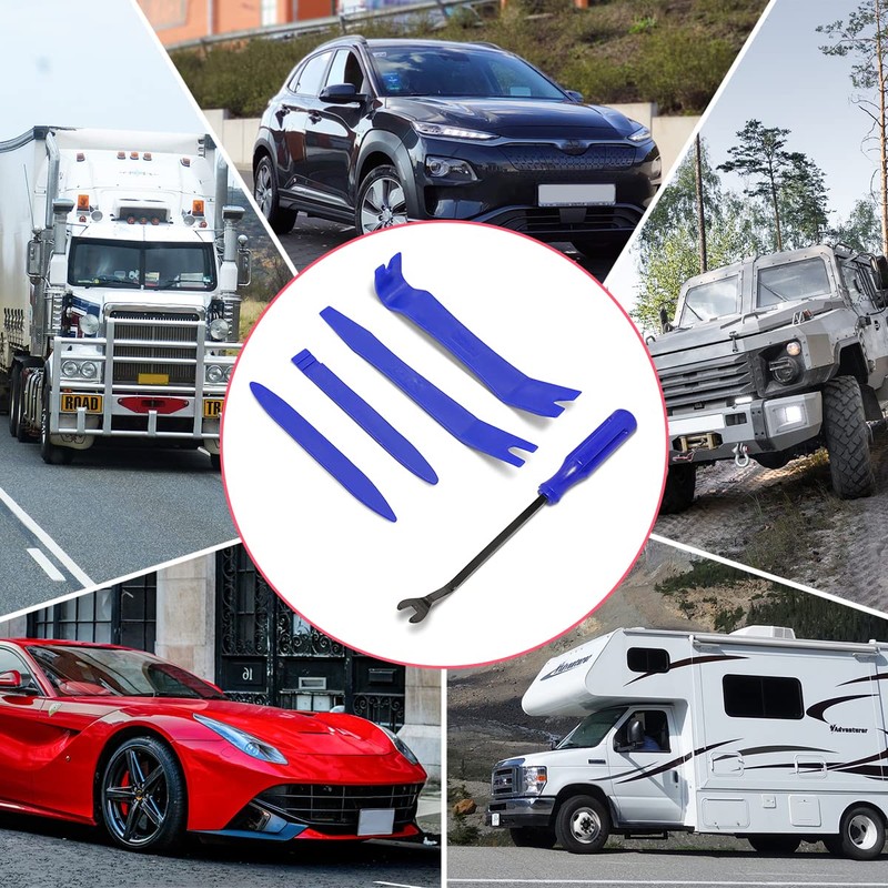 BLAU GRUN 5PCS Auto Trim Removal Tool Kit, Car Interior
