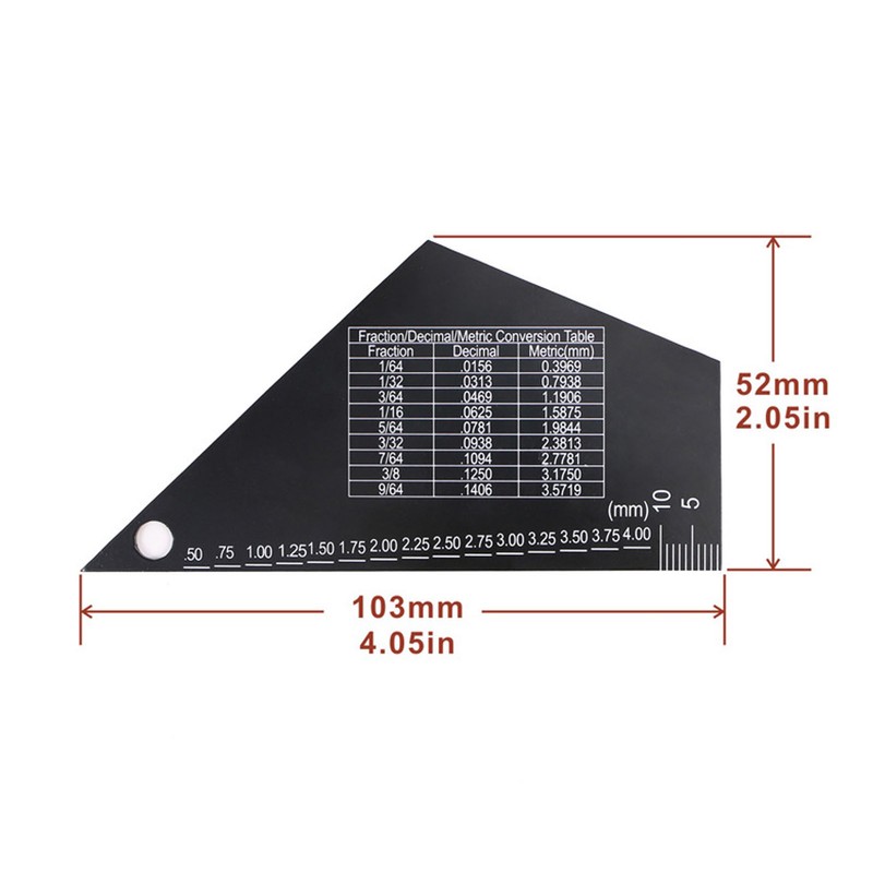 Guitar String Action Gauge Ruler Tool Stainless Steel Electric Guitar