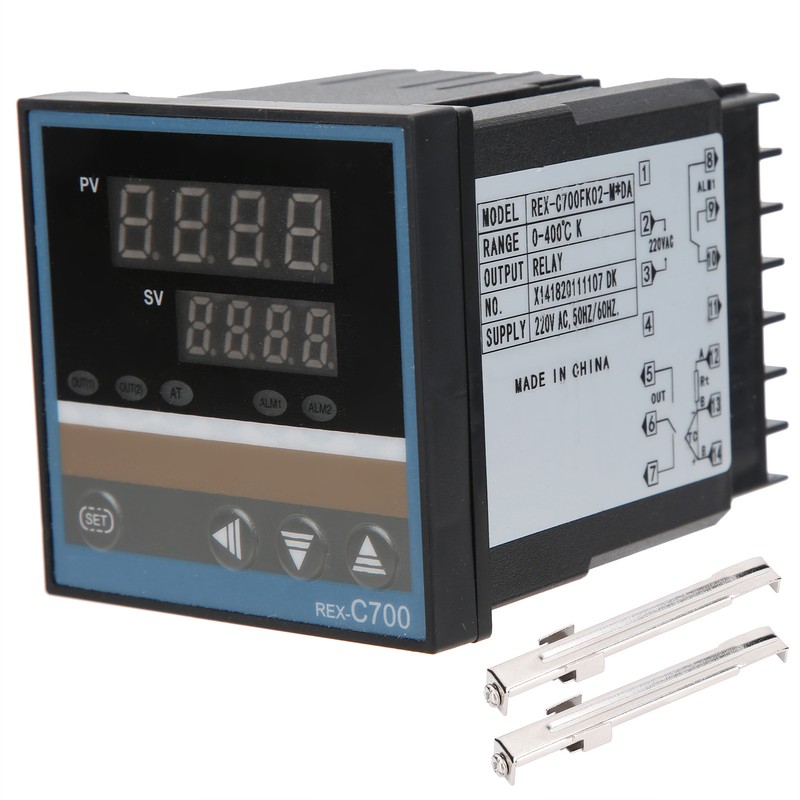 BERM PID Thermostat Digital Display Temperature Controller Switch 220V REX-C700FK02-M