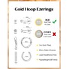 Orazio Small Gold Hoop Earrings Set for Women, Non Tarnish