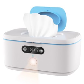 Bellababy Wipe Wamer for Vehicle and Home Use, Baby Wet Wipes Dispenser and Diaper Wipe Warmer with Night Light,Temperature Display,No Need Water and Sponge, ℉ and ℃ Convertible