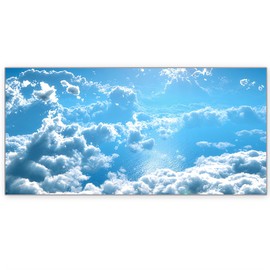 DIQISHIZHU Fluorescent Light Covers for Classroom Office - 2ft x 4ft LED Light Filters, Eliminate Harsh Glare & Eyestrain, Decorative Classroom Light Covers, Light Diffuser Panel.cloud