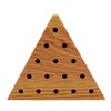 Solid Oak Wooden Peg Game Tricky Triangle, Classic Wooden Brain