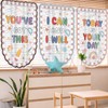 Irenare 8 Pcs 36x24'' Pastel Classroom Curtains for Windows School