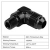 EVIL ENERGY 8AN to 1/4" NPT Male 90 Degree Fitting
