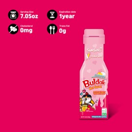 Samyang Bulldark Spicy Chicken Roasted Sauce, Korean Food or Sauce, Asian Dishes, Overseas Direct Shipment, Black, 7 Oz (Carbo)