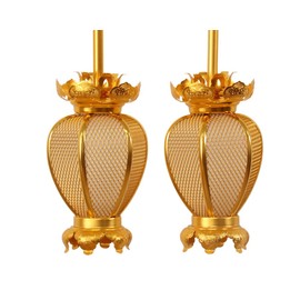 Hanging Lanterns (Hanging Lanterns) Aluminum Natsume-Type Small/Diameter 3.1 inches (8 cm), 1 Pair