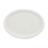 Mud Pie 12 1/2" x 17" Woven Ceramic Platter, White