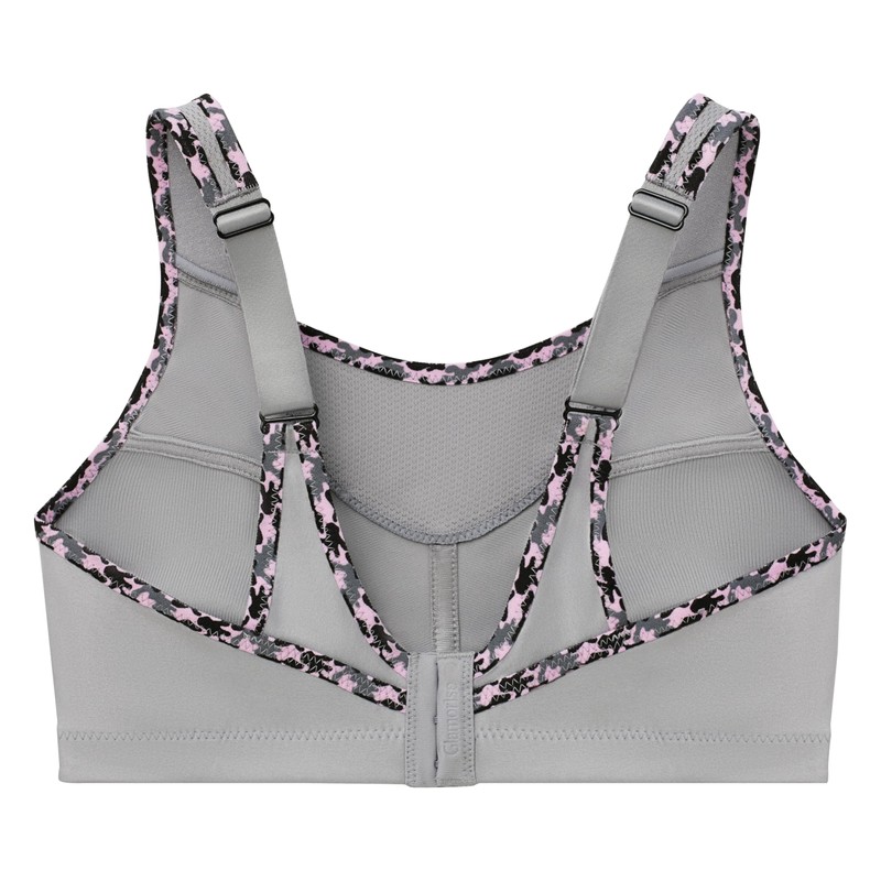 Glamorise - Brasier Deportivo sin Rebote para Mujer #1066, Gris