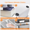Stainless Steel Cat Litter Box with Lid, Extra Large Metal