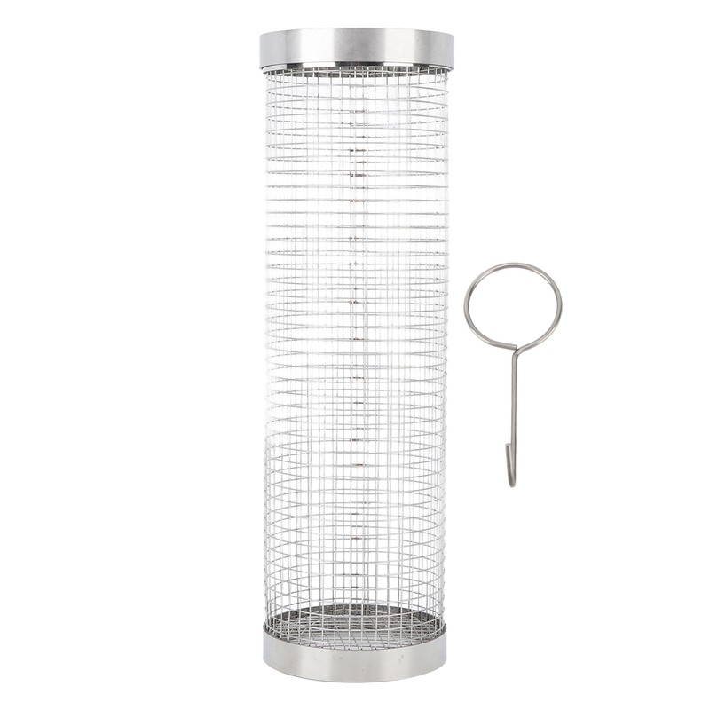 Barbecue Grilling Basket Cylinder Shaped Mesh Wire 304 Stainless Steel