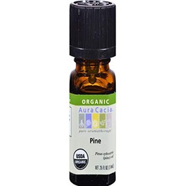 Aura Cacia Aromatherapy 100% Organic Essential Oil, Pine - 0.25 Oz