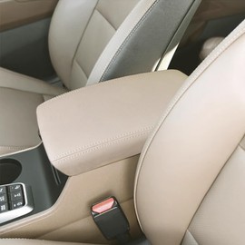 Rifoda for Hyundai Tucson 2016 2017 2018 2019 2020 2021 Center Console Cover Microfiber Leather Cover Center Console Cushion Car Protection Decoration Accessories Beige
