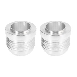 X AUTOHAUX 2pcs AN16 -AN16 1" Fuel Oil Pump Tank Male Flare Bulkhead Fitting