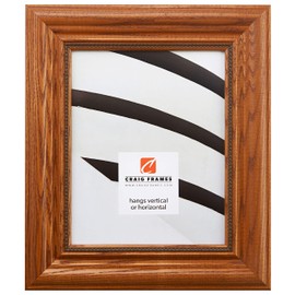 Craig Frames 15177483250 8 by 10-Inch Picture Frame, Solid Wood, 2.25-Inch Wide, Honey Oak