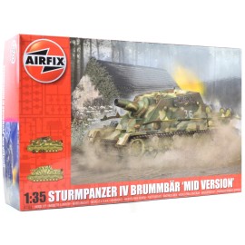 Airfix Sturmpanzer IV Brummbar - Mid Version 1:35 Plastic Model Tank Kit A1376