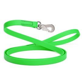 Randstark Biothane Waterproof Durable Dog Leash with Herm Sprenger Stainless Steel Swivel Snap Hook, 6 ft - for Medium and Large Dogs - Made in USA (Tropical Green, W3/4" x L6')