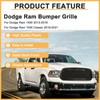 DIBON AUTO Front Honeycomb Grill for Dodge Ram 1500 2013-2018