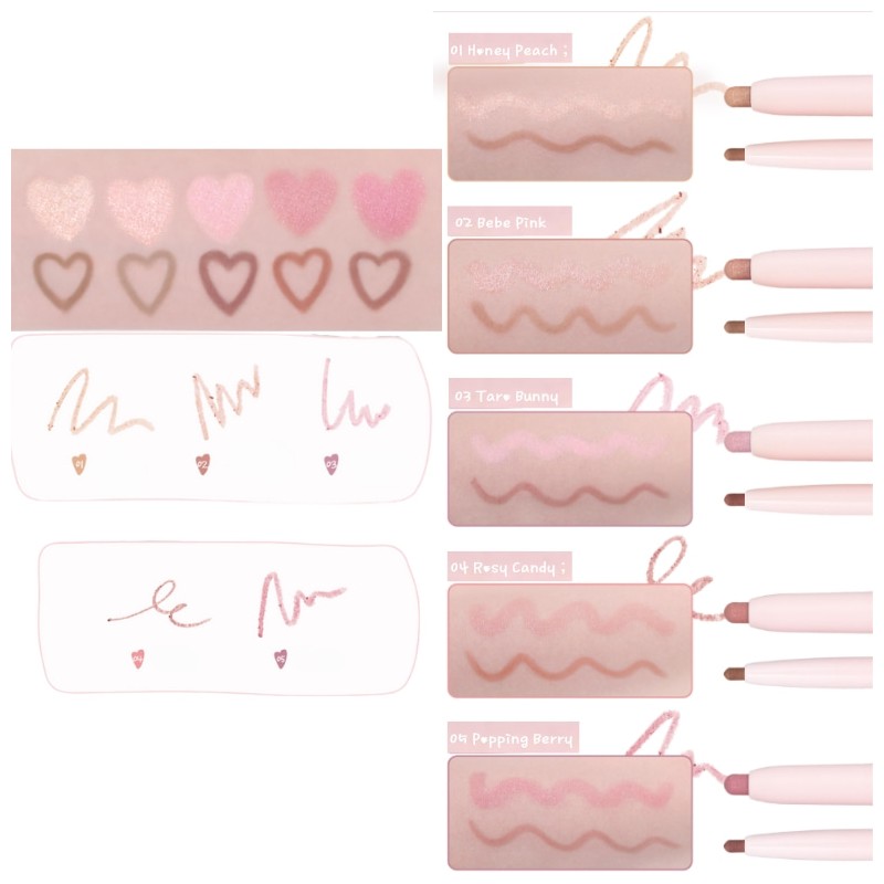 2AN Color Play Dual Liner 0.7g+0.18g, Shade:02 Bebe Pink