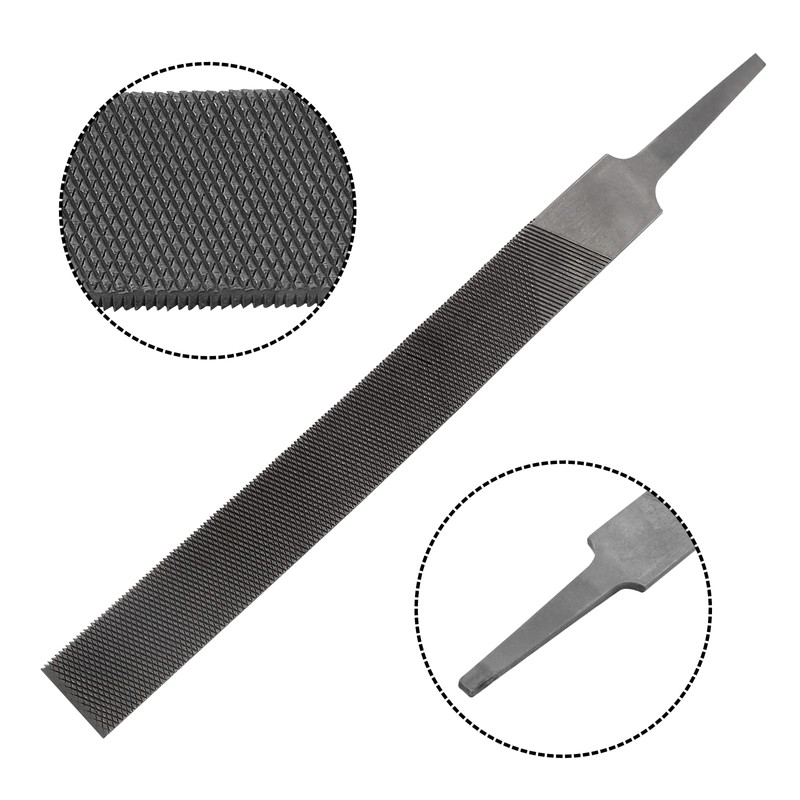 Cionyce 1 Pack Double Teeth File 6" Length Flat File