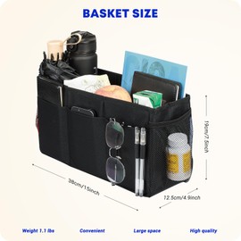 Walker Bag with Cup Holders - Detachable Basket & Storage Pouch for Folding Walkers | Walker Accessories for Seniors