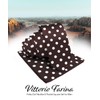 Vittorio Farina Satin Polka Dot Necktie & Pocket Square Set