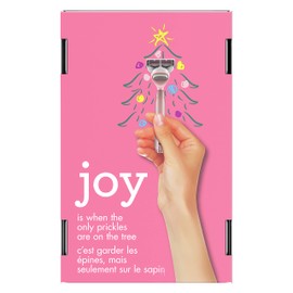 JOY Razors For Women Shave Care Gift Set, 1 Razor + 2 Five-Bladed Razor Refills, Aloe Infused Shave Gel to Protect Against Skin Irritation, 7 oz