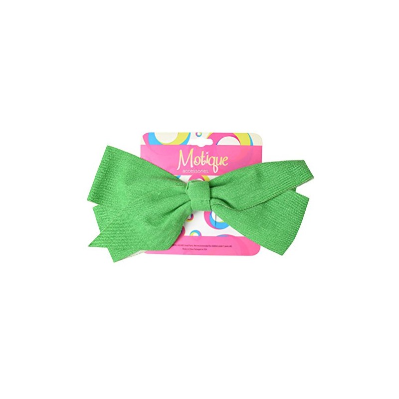 Green Jumbo Bow Jeans Denim Fabric