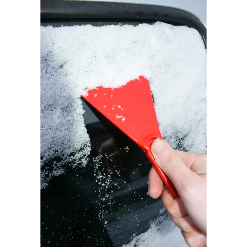 etree Essential Car Windscreen Ice Scraper Orange