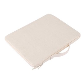 Bolsa de almacenamiento para pinceles de niños de gran capacidad y multifunción en color beige, organizador de papelería para crayones con cremallera para materiales de arte infant
