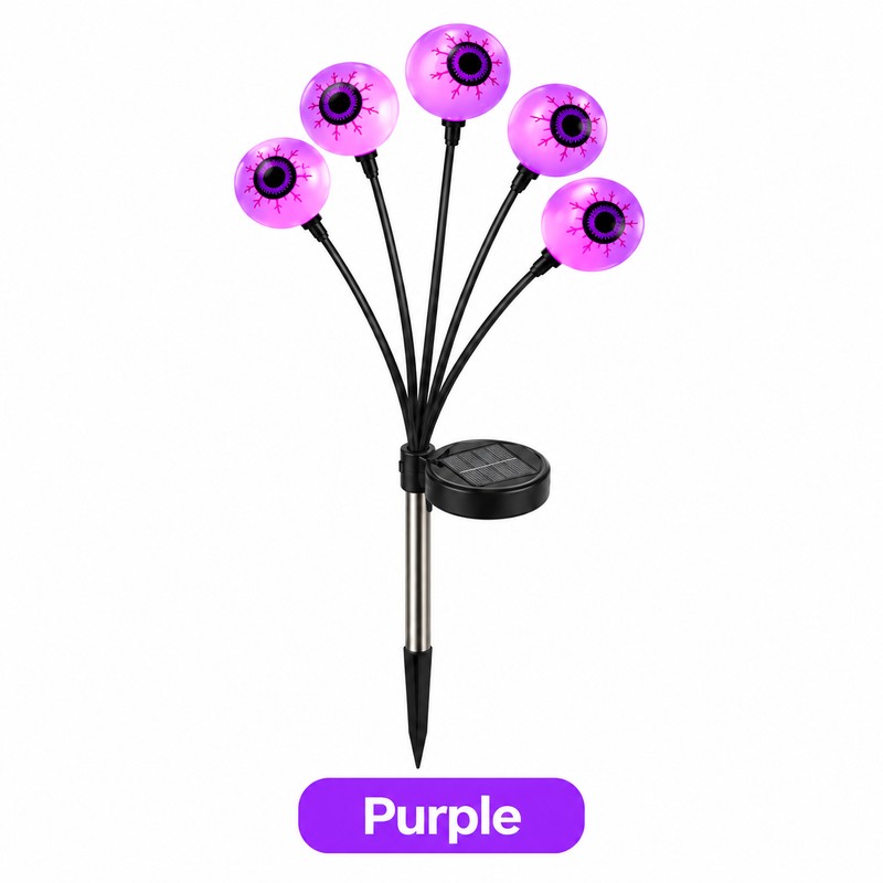 Solar Eyeball Garden Light for Halloween Decor – Waterproof LED