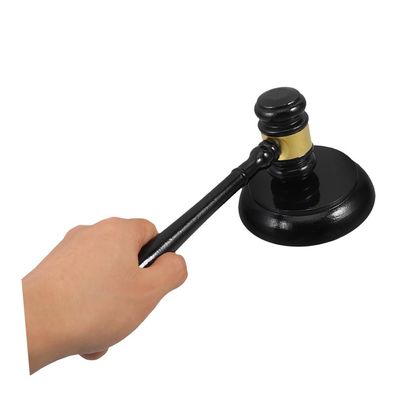 TEHAUX Wooden Auction Hammer Fine Workmanship Loud Sound Comfortable to