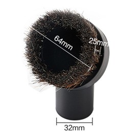 SCStyle Universal Soft Horsehair Bristle Vacuum Cleaner Dust Brush. Fits All Vacuum Brands Accepting 1 1/4" Inner Diameter Attachments Such As Hoover, Bissell, Eureka, Royal, Dirt Devil,set of 5