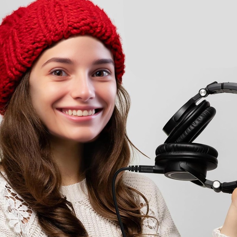 Adhiper Replacement Audio Cable Compatible with ATH-M50X M40X M60X M70X