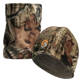 ScentLok Warm Fleece Ultimate Stretch Camo Beanie & Gaiter Combo - Whitetail Hunting Gear (Mossy Oak Infinity)