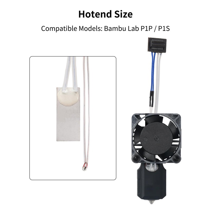 Ceramic Heater Thermistor 24V 48W Upgrade Kit 300℃ High Temperature