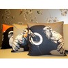 The Beach Stop Chimpanzee Monkey Printed Cushion Cover | Gift
