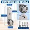 Sliding Door Roller Wheels for Smooth Movement – 4-Piece Metal