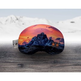 alpine [vju:] - Ski Goggles Protection | Goggle Protective Cover | Elastic Microfibre | Unisex (Dolomites)