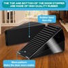 Adjustable Heavy Duty Door Stopper - 7.5cm Tall Spring-Loaded Stainless