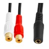 innov8 3.5mm AUX Female to Dual RCA Female Phono Stereo