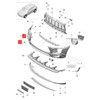 Front Bumper Tow Hook Cover 95B807156G2X Strong Sealing Towing Eye