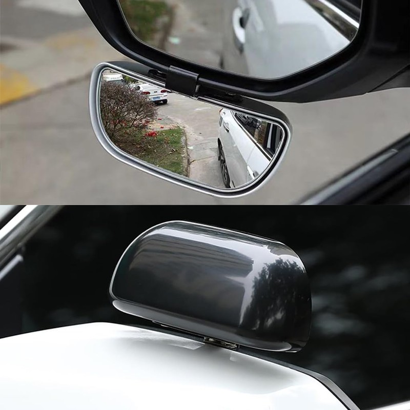 Esreake 2PCS Large 5.7" Adjustable Mounted Blind Spot Mirror Fix