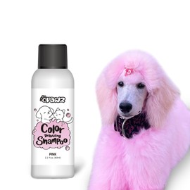 OPAWZ Color Depositing Shampoo for Dogs, Semi-Permanent Dog Hair Dye Coloring Safe Shampoo, Non-Toxic Colorwash Shampoo for Pets (Pink, 2.1 fl.oz / 60mL)
