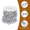 sourcing map 9.8Feet Aluminum Link Chain, Link Cable Chain Embossed