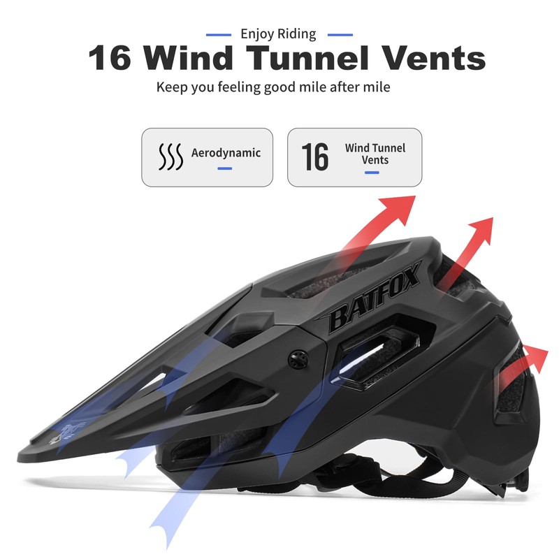 BATFOX Bike Helmet Mountain Bike Helmets for Men Women Adults