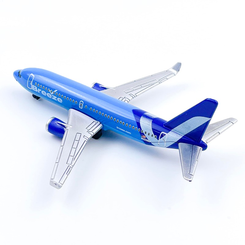 Breeze Airplane Model, Die-cast Metal Planes with Plastic Parts, Suitable