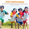 HOMSFOU 10pcs Handheld Score Paddles Number Boards for Voting Competition