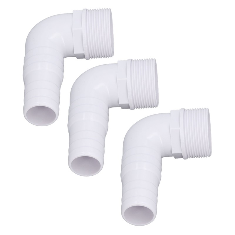 3Pcs Elbow Adapter Connector 90 Degree Fitting for Hayward SPX1105Z3